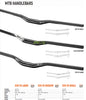 Satori EVO 35 Small - 355mm Rise Handlebar - Black MTB Trekking Universal 780mm Long