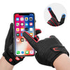 Full Finger MTB Gloves XL Size for Mountain Road Bike Breathable Red Rockbros Unisex Device Friendly Finger Material Anti Slip