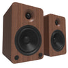 Kanto YU6 200W Powered Bookshelf Speakers with Bluetooth® and Phono Preamp - Pair, Walnut