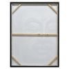 90X120cm Serene Radiance Champagne Framed Canvas Wall Art