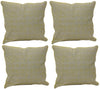 Pack of 4 Azuk Mustard Yellow & Grey 50cm x 50cm Cushion Covers