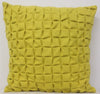 Pack of 4 Flux Mustard Yellow 3D Textured 45cm x 45cm Cushion Covers