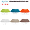 1000GSM Aspiree Soft 100% Cotton Bath Mat 50 x 80 cm White