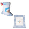 Cute Bear Blue Coral Fleece Baby Blanket 75 x 90 cm