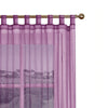 1 Piece Organza Tab Top Curtain 110 x 213 cm Plum