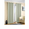 Pair of Blockout Plain Eyelet Curtains Beige