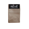 Pair of Reve 100% Cotton Standard Pillowcases 48 x 74 cm Solid Mocha