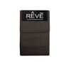 Pair of Reve 100% Cotton Standard Pillowcases 48 x 74 cm Multistripe Chocolate