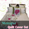 Monique Embroidery Quilt Cover Set DOUBLE