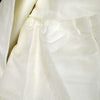 Set of 2 Round 180cm Ruffled Table Cloth Cream