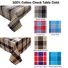 Check Table Cloth Tartan Brown 180 x 180 cm