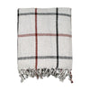 Cotton Fringe Throw Checkered