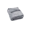 Light Weight Coral Fleece Throw Rug 150x200 cm Silver