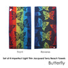 Set of 4 Imperfect Jacquard Terry Beach Towels Butterfly