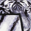 1000GSM White Tiger Luxury Quality 2 Ply Mink Blanket 200 x 240 cm