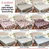 Hotel Living 3 Pce Light Weight Comforter Set Queen/King Corbett Floral Outlines