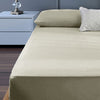 400TC Cotton Percale King Single Combo Set 50cm Wall Taupe