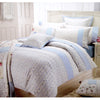 Belmondo Belmondo 225TC Ashby Rose Blue Quilt Cover Set KING