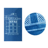 Cotton Bath / Beach Towel Doctor Who