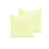 Pair of Polyester Cotton European Pillowcases Buttercup