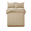 Designer Selection Denver Embossed Quilt Cover Set Latte King