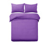 Designer Selection Denver Embossed Quilt Cover Set Purple King