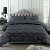 Accessorize 3 Piece Waffle Slate Comforter Set King