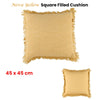 Accessorize Nova Yellow Square Filled Cushion 45cm x 45cm