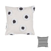 VTWonen Stripe and Eye Natural Square Filled Cushion 50cm x 50cm