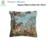 PIP Studio Winter Blooms Multi Cotton Cover Square Cushion