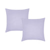 Vintage Design Homewares Pair of Lilac French Linen European Pillowcases 65 x 65cm