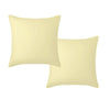 Vintage Design Homewares 100% Linen Pair of European Pillowcases Butter 65 x 65 cm