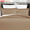 Grand Aterlier Pima Cotton Khaki Quilt Cover Set King