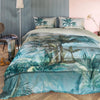 Bedding House Canopy Blue Green Cotton Sateen Quilt Cover Set King