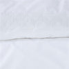 Riviera Maison Elowen White Cotton Quilt Cover Set King