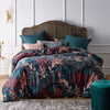 Vintage Design Homewares Etheridge Printed Velvet Quilt Cover Set King