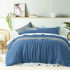 Vintage Design Homewares 100% Linen Brilliant Blue Quilt Cover Set King