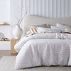 Vintage Design Homewares Malvern White Cotton Quilt Cover Set Double