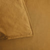 Bedding House Organic Cotton Basic Ochre Quilt Cover Set Queen