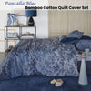 Bedding House Pantalla Blue Bamboo Cotton Quilt Cover Set Queen