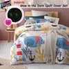 Happy Kids Seaside Glow in the Dark Quilt Cover Set Double