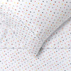 Happy Kids Polka Multi Printed Microfibre Sheet Set Single