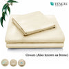 Accessorize Tencel Cotton Blend Sheet Set Cream (Also Known as Stone) Single