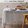 Vintage Design Homewares White French Linen Tablecloth 150cm x 230cm