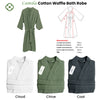 J Elliot Home Camila Cotton Waffle Bath Robe Coal