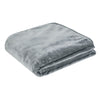 J.Elliot Home 450gsm Solid Faux Mink Blanket Graphite