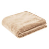 J.Elliot Home 450gsm Solid Faux Mink Blanket Natural