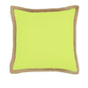 J Elliot Home Mornington Linen Cushion Cover 50 x 50 cm Limeade