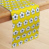 IDC Homewares 100% Cotton Printed Table Runner Cotton Bud Yellow