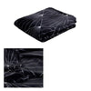 J.Elliot Home Celeste Flannel Throw Rug Black